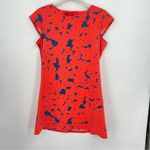 Mahi Gold Cap Sleeve Annie Short Sleeve Dress floral Sz L